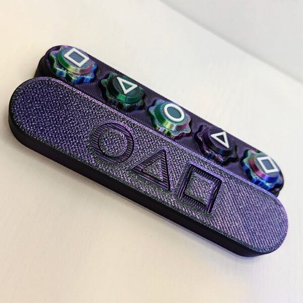 Tabletop Game "Gonggi" with Weights, Black-Purple Case - Image 2
