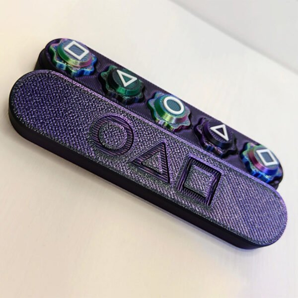 Tabletop Game "Gonggi" with Weights, Black-Purple Case - Image 6
