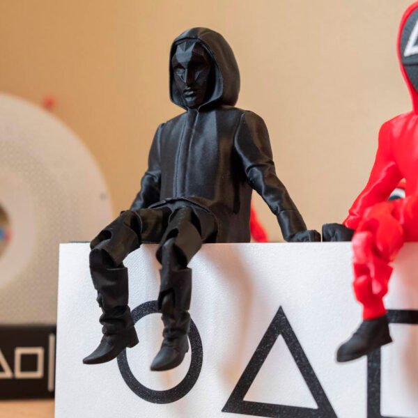 Seated Black Mask Figure (Front Man) from the "Squid Game" Series - Image 5