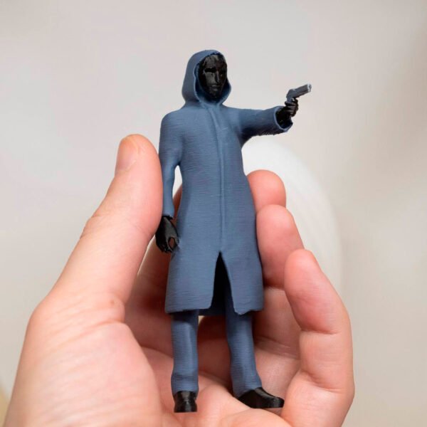 Black Mask Figure (Front Man) with Gun from the "Squid Game" Series - Image 4