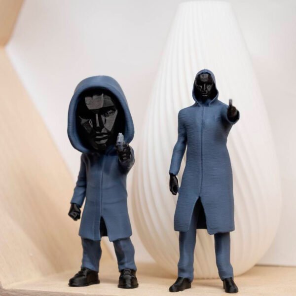 Black Mask Figure (Front Man) with Gun from the "Squid Game" Series - Image 5