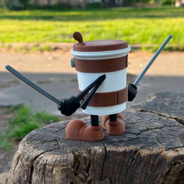 Cappuccino Assassino – Italian Brainrot Meme Figurine in 3D! small - Image 3