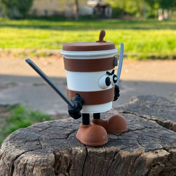 Cappuccino Assassino – Italian Brainrot Meme Figurine in 3D! small - Image 4