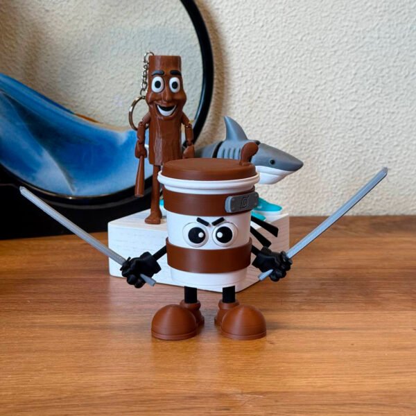 Cappuccino Assassino – Italian Brainrot Meme Figurine in 3D! small - Image 8