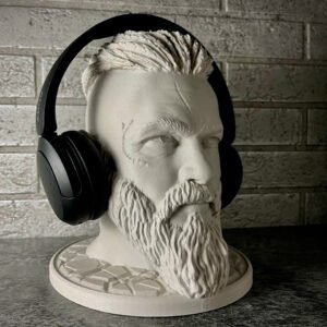 Headphone Stand – Ragnar Lothbrok Bust – Vikings Edition 🎧⚔️