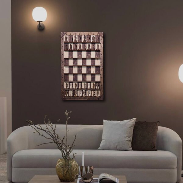 Wooden Wall-mounted Chess - Image 4