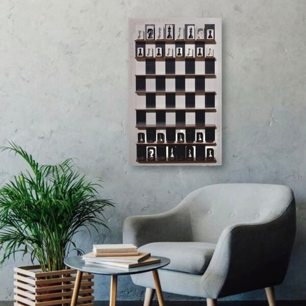 Wooden Wall-mounted Chess - Image 4