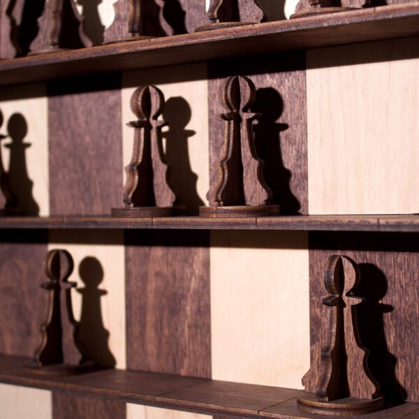 Wooden Wall-mounted Chess - Image 5